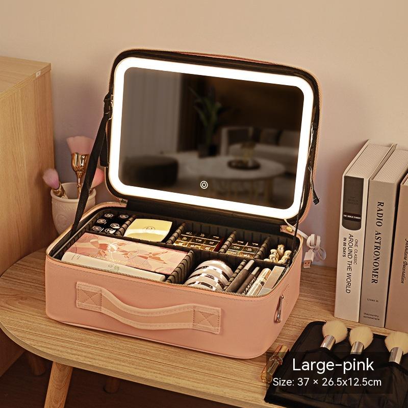 Cosmetic Bag With LED Mirror