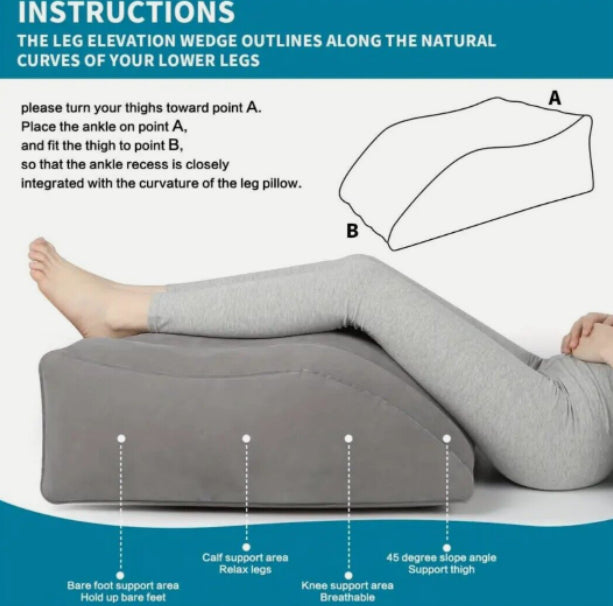 Inflatable Leg Pillow Wedge Pillow Knee Relaxation Relieve Fatigue